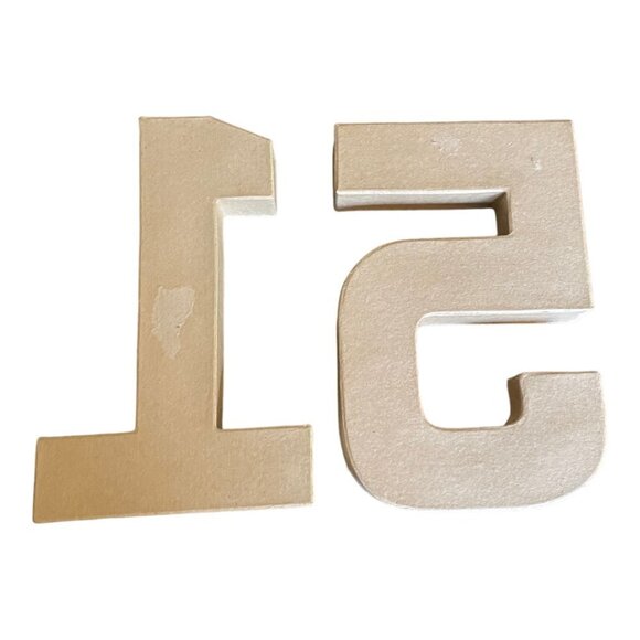 15th Birthday 8" Dimensional Cardboard Numbers Party Decor Display Table 15 - Picture 3 of 5